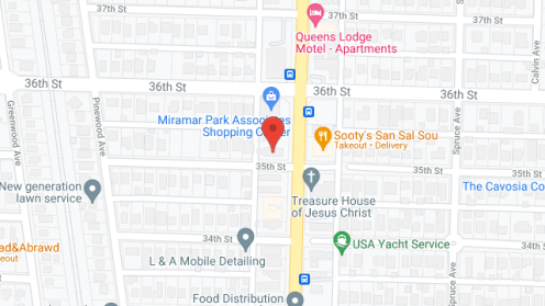 Map of the neighborhood around Broadway Home Care