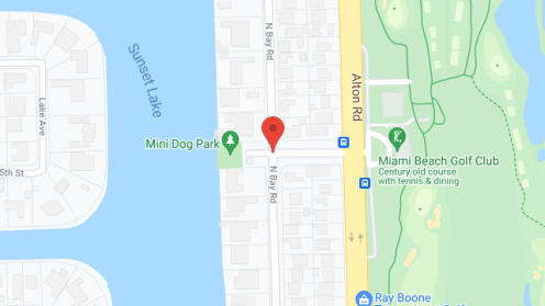 Map of the neighborhood around Miami Beach Marian Tower Inc