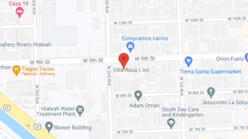 Map of the neighborhood around Villa Rosa I Inc