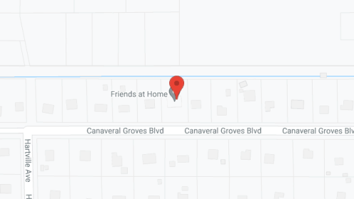 Map of the neighborhood around Friends At Home