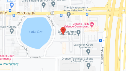 Map of the neighborhood around William Booth Towers