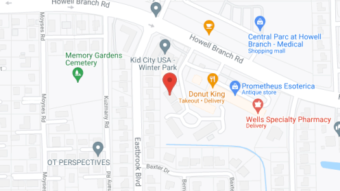 Map of the neighborhood around Howell Branch Court