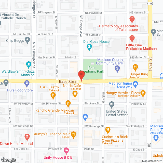 Hughey Memorial Care Ctr in google map