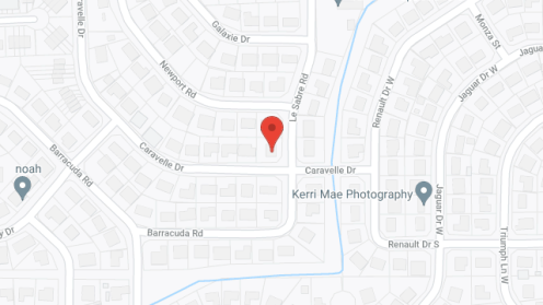 Map of the neighborhood around Brown's Boarding Home