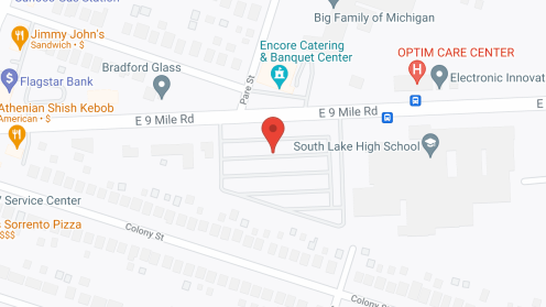 Map of the neighborhood around Ann Cook Center