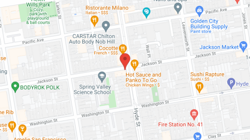 Map of the neighborhood around Coterie Cathedral Hill