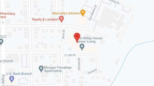 Map of the neighborhood around Stilley House