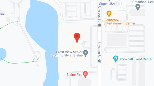 Map of the neighborhood around Crest View Senior Community at Blaine