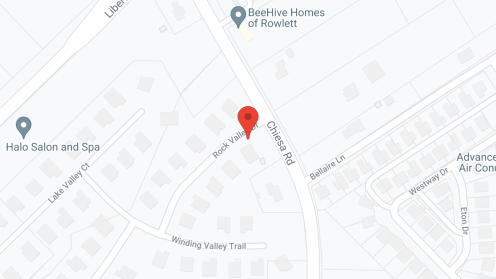 Map of the neighborhood around BeeHive Homes of Rowlett Memory Care