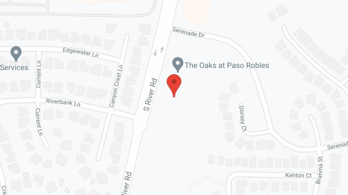 Map of the neighborhood around The Oaks at Paso Robles
