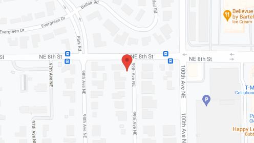 Map of the neighborhood around The Watermark at Bellevue