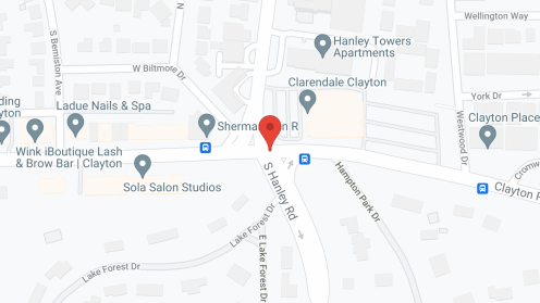 Map of the neighborhood around Clarendale Clayton