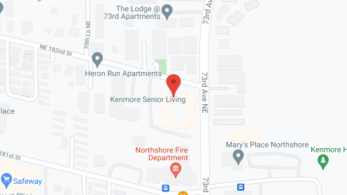Map of the neighborhood around Kenmore Senior Living