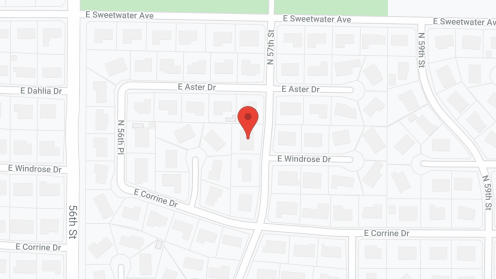 Map of the neighborhood around Sage House 68th