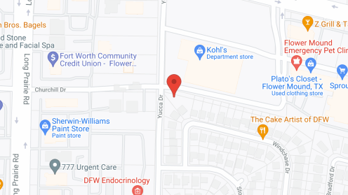 Map of the neighborhood around Watermere at Flower Mound