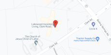 Lakewood Senior Living in google map