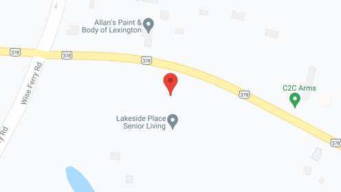 Map of the neighborhood around Lakeside Place Senior Living