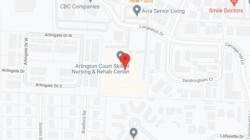 Map of the neighborhood around Arlington Court