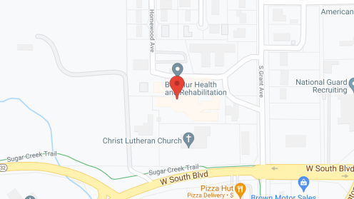 Map of the neighborhood around Ben Hur Home