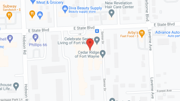 Cedar Ridge of Fort Wayne in google map