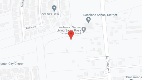 Map of the neighborhood around Redwood Santa Rosa