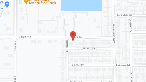 Map of the neighborhood around The Meridian at Brandon