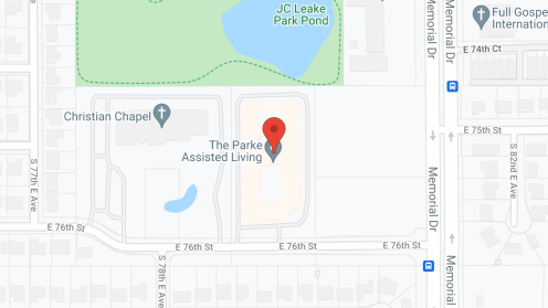 Map of the neighborhood around The Parke Assisted Living
