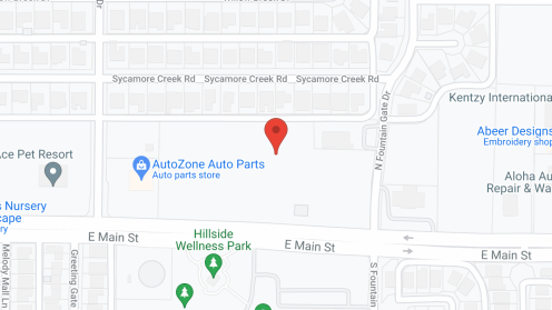 Map of the neighborhood around Springwood at Allen