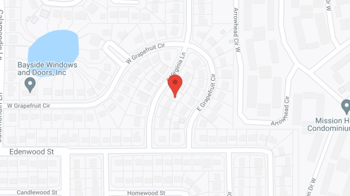 Map of the neighborhood around Aravilla Clearwater