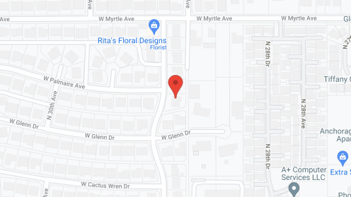 Map of the neighborhood around Golden Care ACH