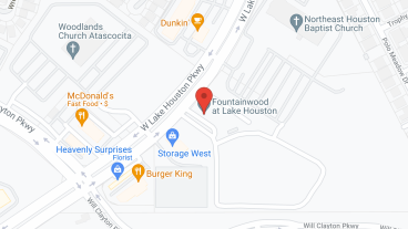 Fountainwood at Lake Houston in google map