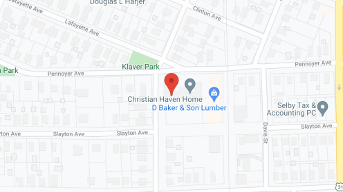 Map of the neighborhood around Christian Haven Home
