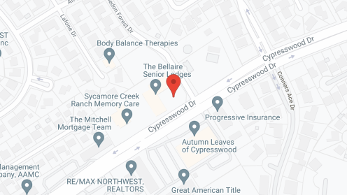 Map of the neighborhood around The Bellaire Senior Lodges