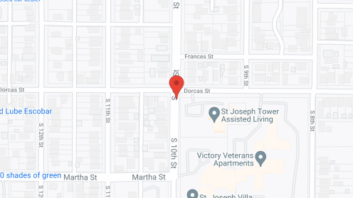 Map of the neighborhood around St. Joseph Tower Assisted Living