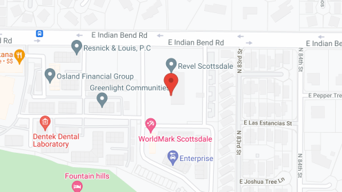 Map of the neighborhood around Revel Scottsdale