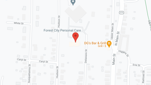 Map of the neighborhood around Forest City Personal Care