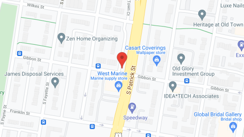 Map of the neighborhood around Elance at Old Town Alexandria