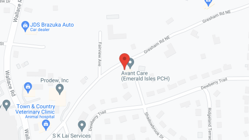 Map of the neighborhood around Avant Care