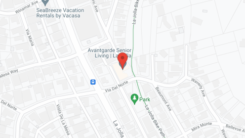 Map of the neighborhood around AvantGarde Senior Living of La Jolla