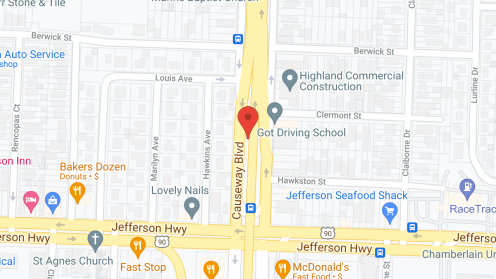 Map of the neighborhood around The Jefferson