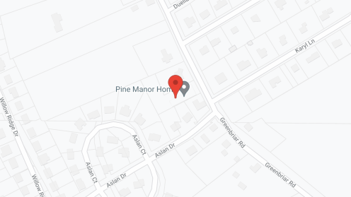 Map of the neighborhood around Pine Manor Home