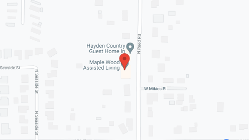 Map of the neighborhood around Maple Wood Assisted Living