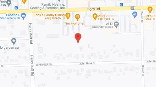 Map of the neighborhood around Luke Michael's