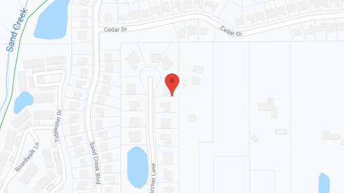 Map of the neighborhood around Lake Meadows