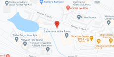 Cadence at Wake Forest by Cogir in google map