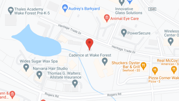 Cadence at Wake Forest by Cogir in google map