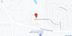 Cadence at Clemmons by Cogir in google map