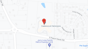 Cadence at Clemmons by Cogir in google map