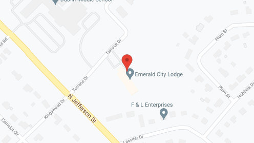 Map of the neighborhood around Emerald City Senior Living