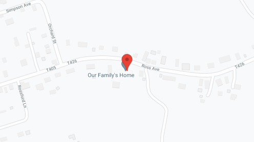 Map of the neighborhood around Our Family Home